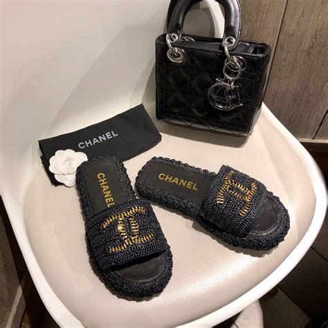 chanel slipper|chanel slippers for women.